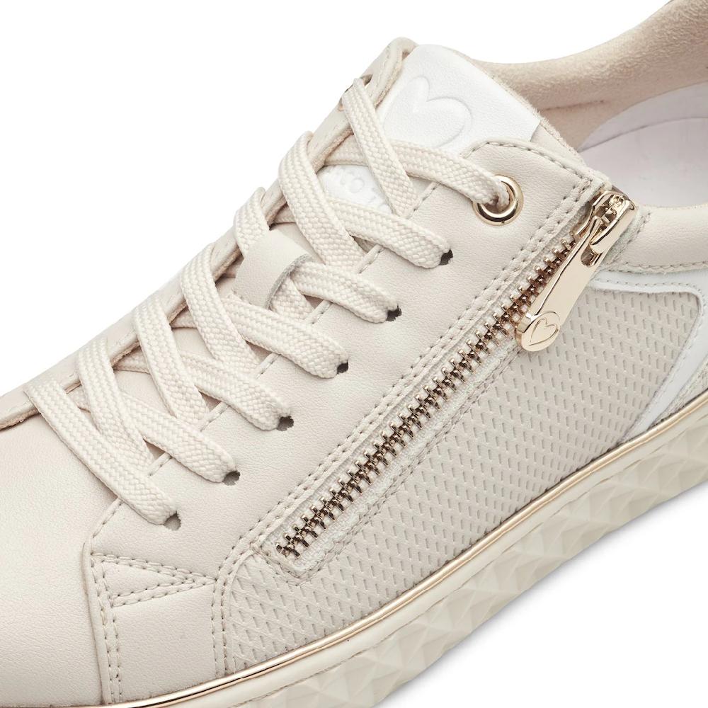 MARCO TOZZI Plateausneaker Freizeitschuh Halbschuh Schnürschuh mit seitlichem Reißverschluss kaufen Verkauf