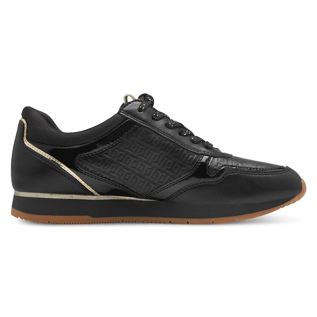 Tamaris Plateausneaker Freizeitschuh Halbschuh Schnürschuh mit dezenten Metallic-Details online bestellen Fabrikpreis