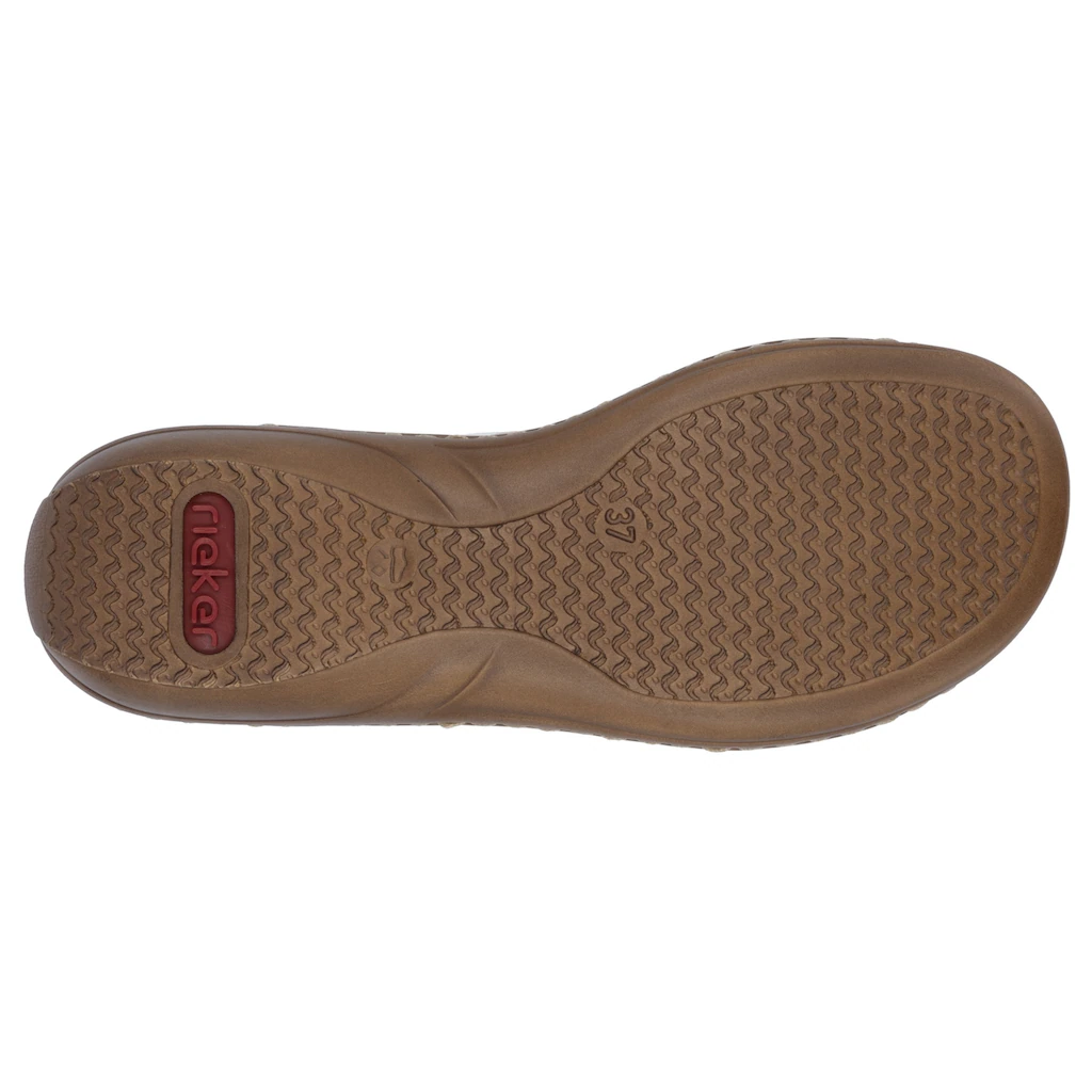 Rieker Pantolette Keilabsatz Sommerschuh Schlappen in sommerlicher Optik online kaufen Exklusive Angebote