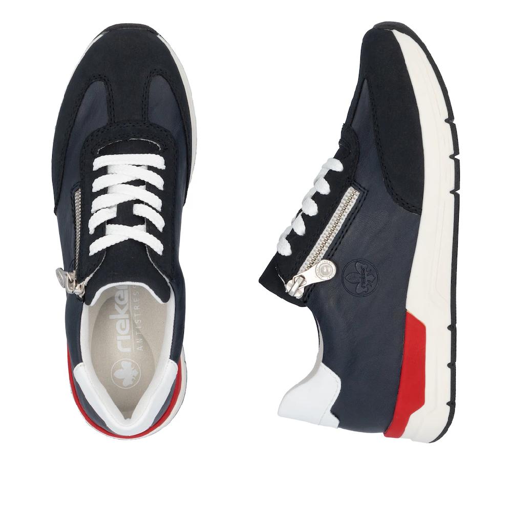 Rieker Keilsneaker Halbschuh Freizeitschuh Schnürschuh mit seiltichem Reißverschluss online bestellen Räumungsverkauf