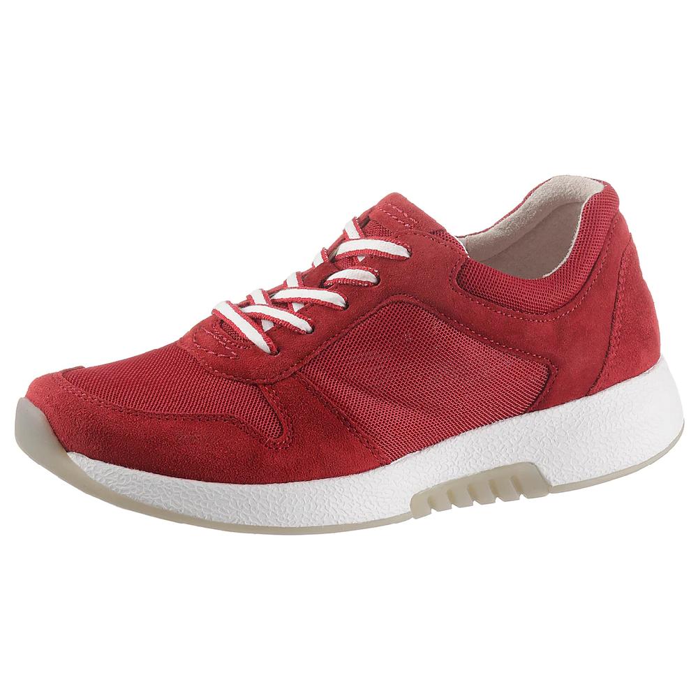 Gabor Rollingsoft Keilsneaker Freizeitschuh Halbschuh Schnürschuh im sommerlichem Materialmix online kaufen Kauf eins, bekomm eins gratis