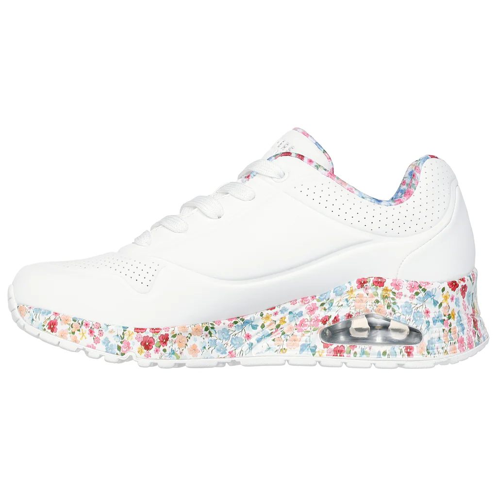 Skechers Sneaker »UNO-MAJESTIC GARDEN« Keilsneaker Plateausneaker mit bedruckter Sohle Tiefpreis