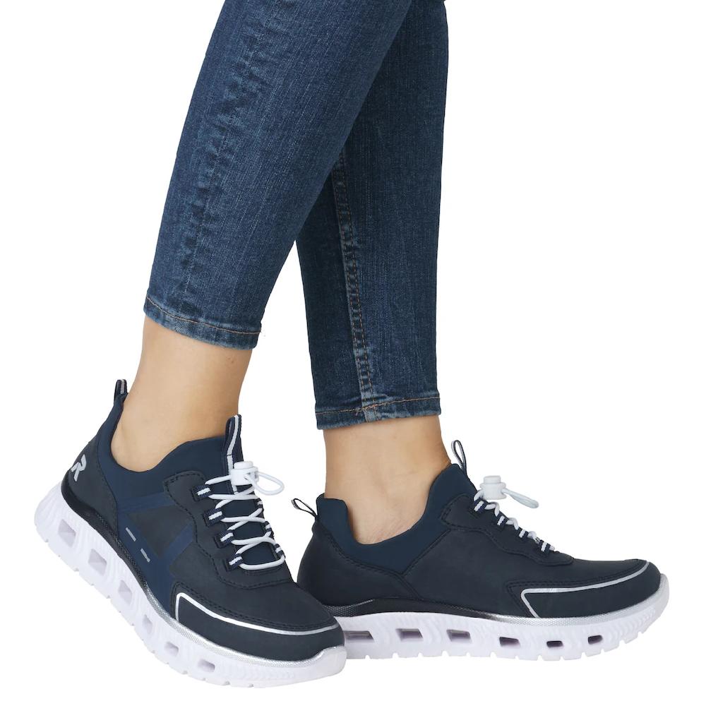 RIEKER Sport Slip-On Sneaker Schlupfschuh Halbschuh Freizeitsneaker mit Schnellverschluss Letzter Tag