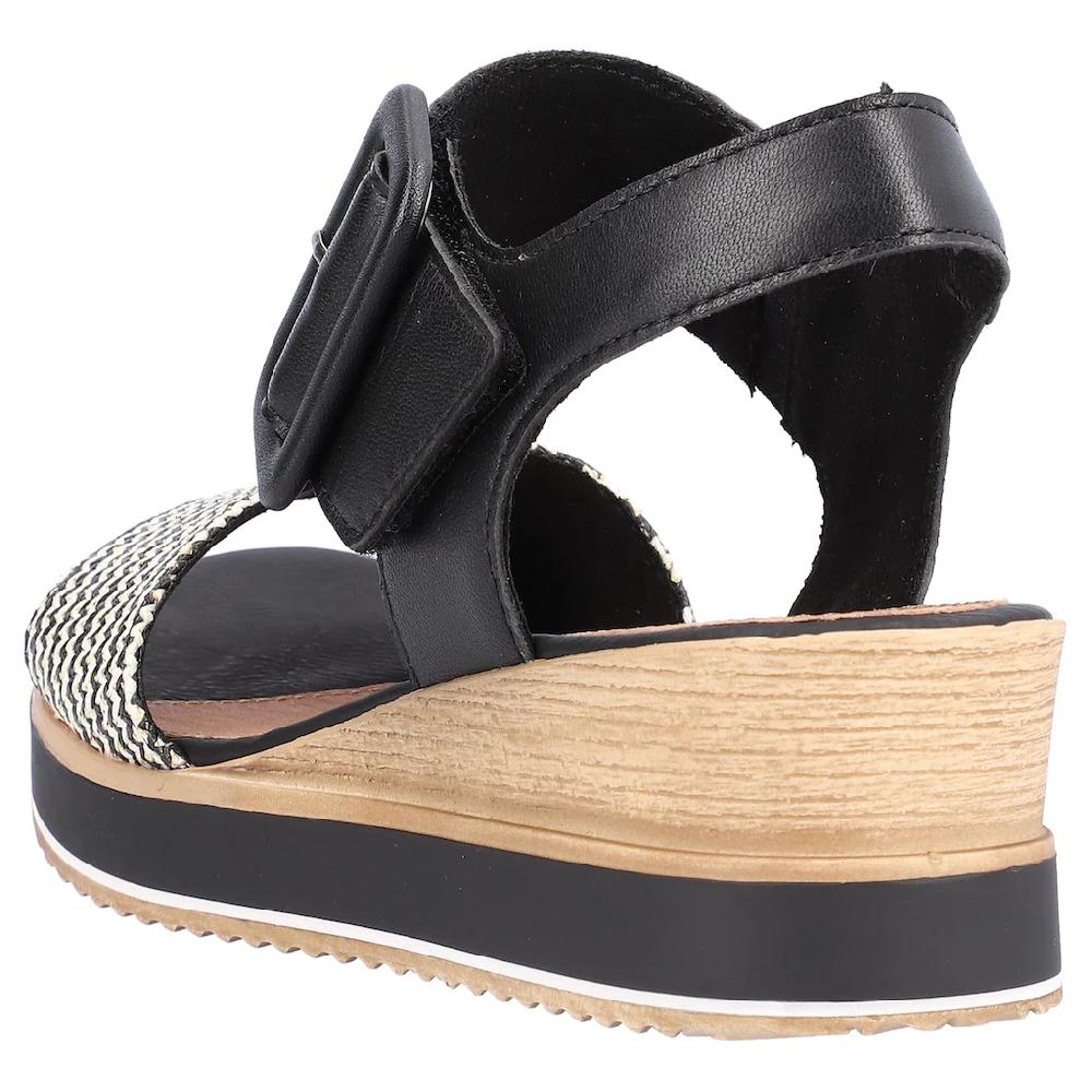 Remonte Sandalette »ELLE-Collection« Sommerschuh Sandale Bequemschuh mit Klett unter der Zierschnalle online kaufen Vierteljährliche Förderung
