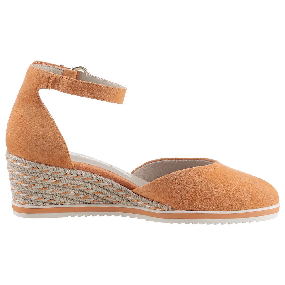 Tamaris Keilpumps Keilabsatz Schlupfschuh Riemchensandale mit modischem Jute-Besatz bestellen Speichern exportieren