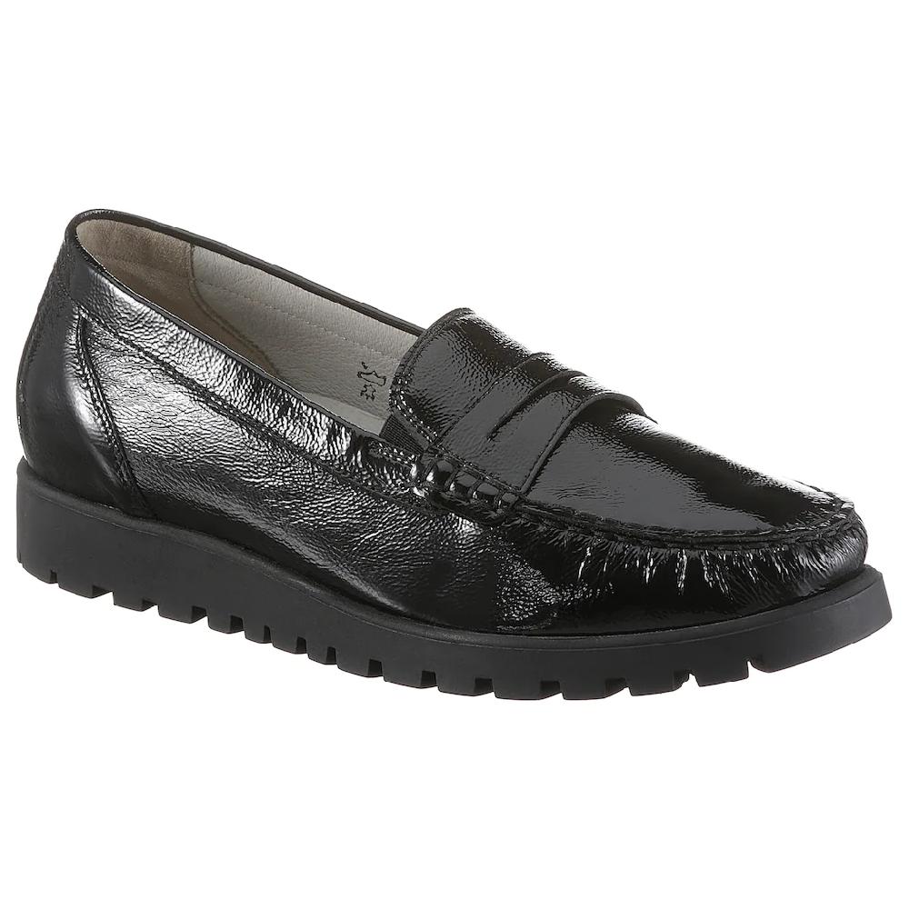 Waldläufer Mokassin »HEGLI« Slipper Bequemschuh aus Lackleder in komfortabler Schuhweite H online kaufen