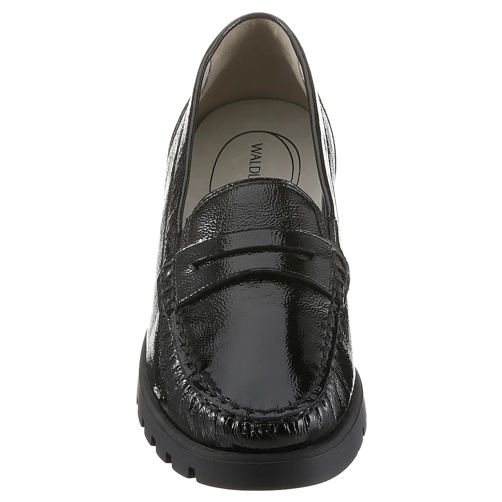 Waldläufer Mokassin »HEGLI« Slipper Bequemschuh aus Lackleder in komfortabler Schuhweite H online kaufen Verkauf