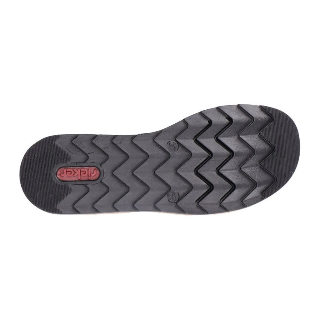 Rieker Pantolette Keilabsatz Sommerschuh Schlappen mit Bastumrahmung bestellen Hotsell