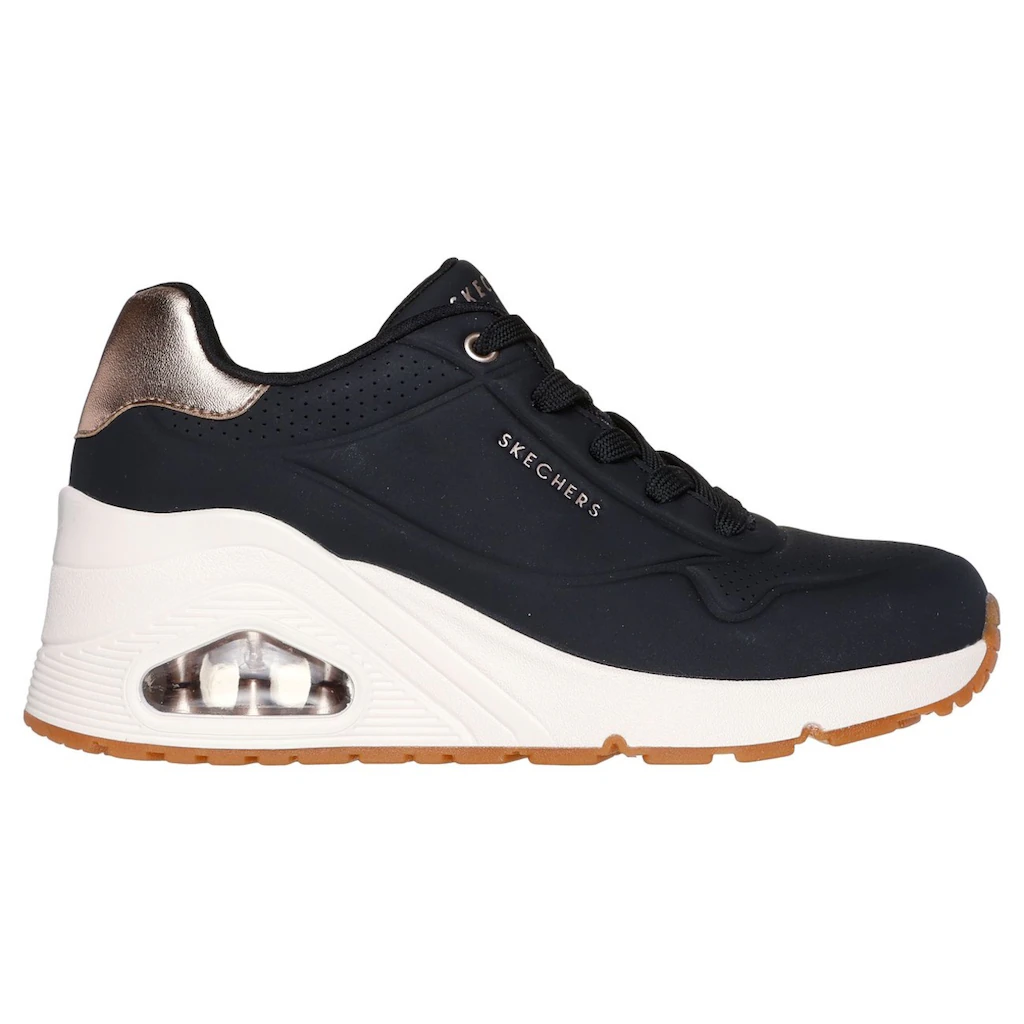 Skechers Sneaker »UNO WEDGE-HI STEPS« Keilsneaker Schnürschuh mit Air-Cooled Memory Foam bestellen Günstiger Verkauf