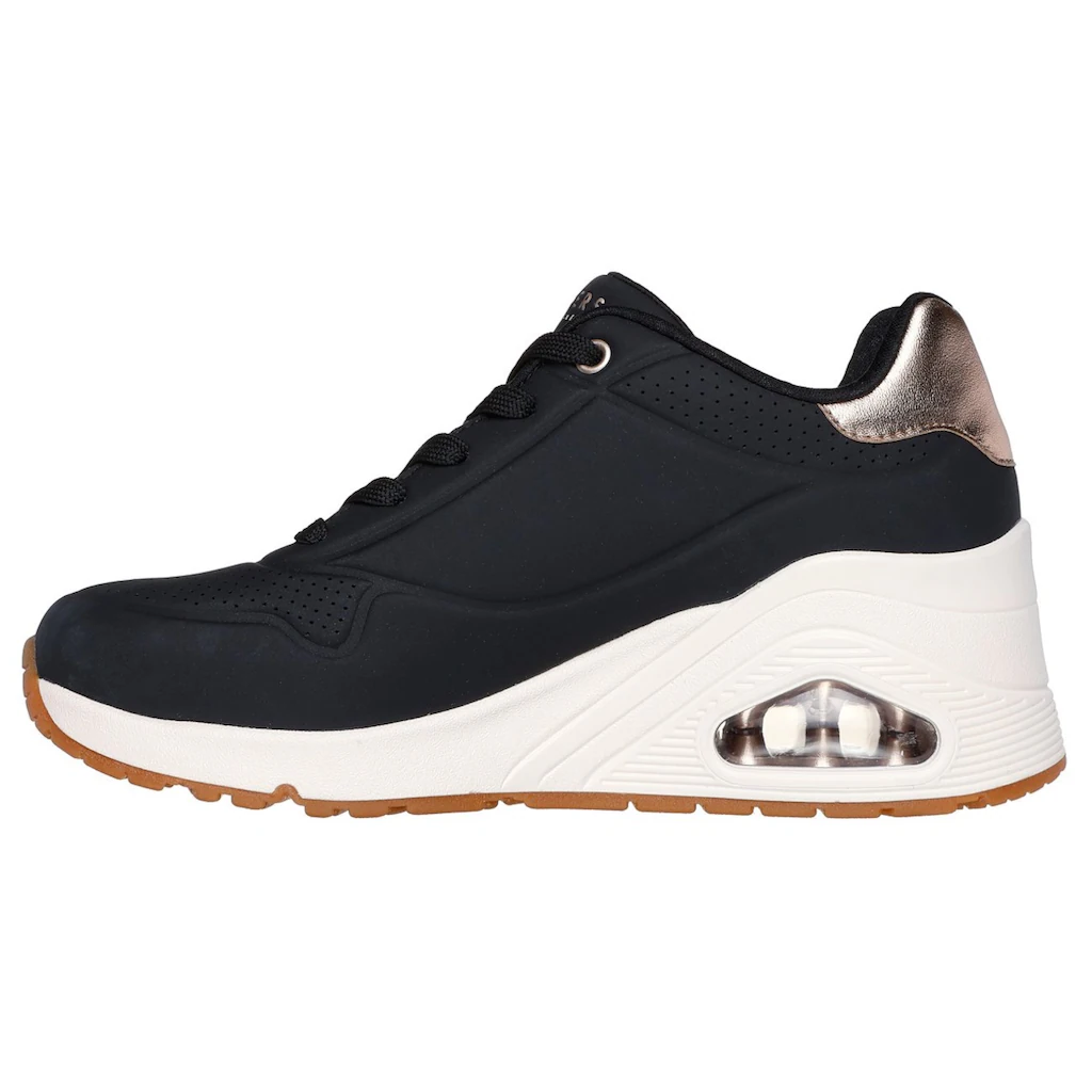 Skechers Sneaker »UNO WEDGE-HI STEPS« Keilsneaker Schnürschuh mit Air-Cooled Memory Foam bestellen Günstiger Verkauf