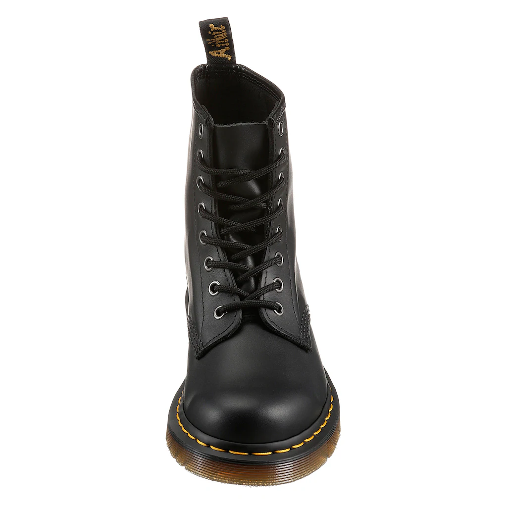 DR. MARTENS Schnürstiefel »1460 8 Eye Boot« Festival Blockabsatz Schnürboots mit gelber Rahmennaht ▷ für Fabrikpreis