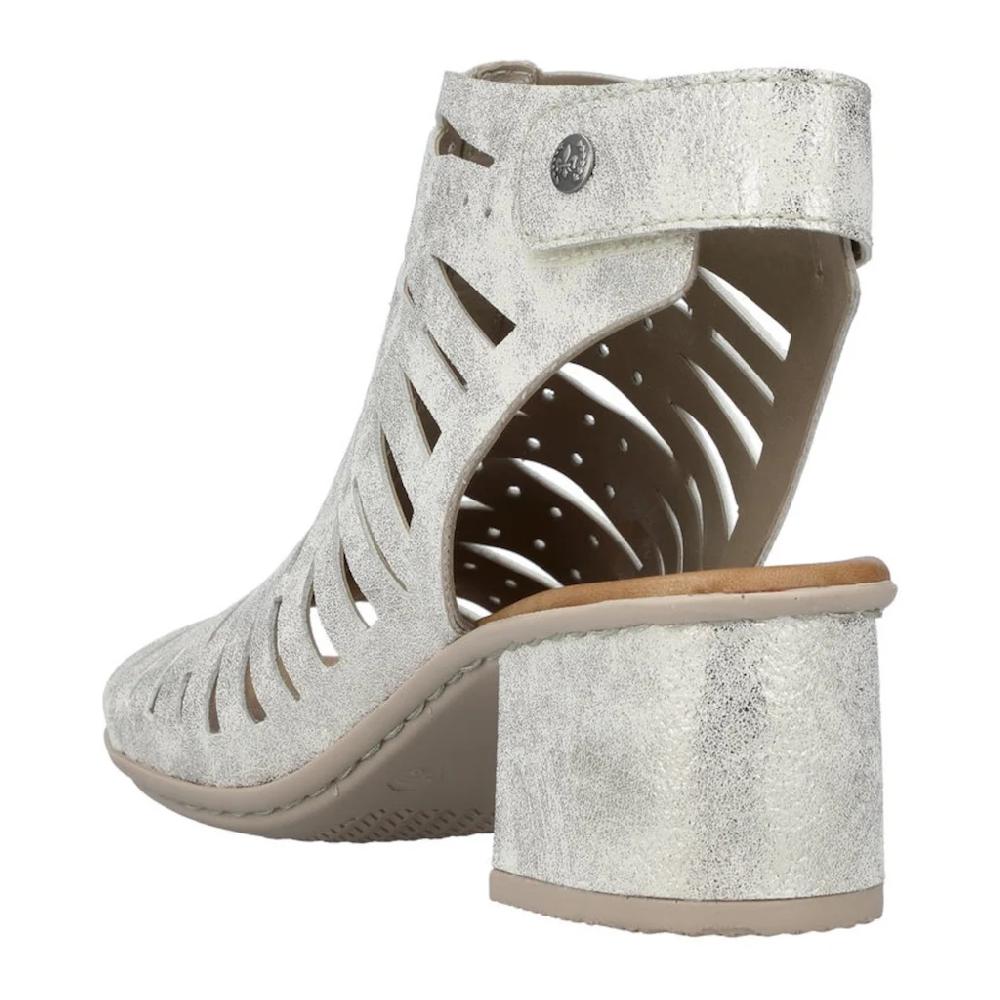 Rieker Sandalette Sommerschuh Sandale Blockabsatz im Metallic-Look online kaufen Black Friday