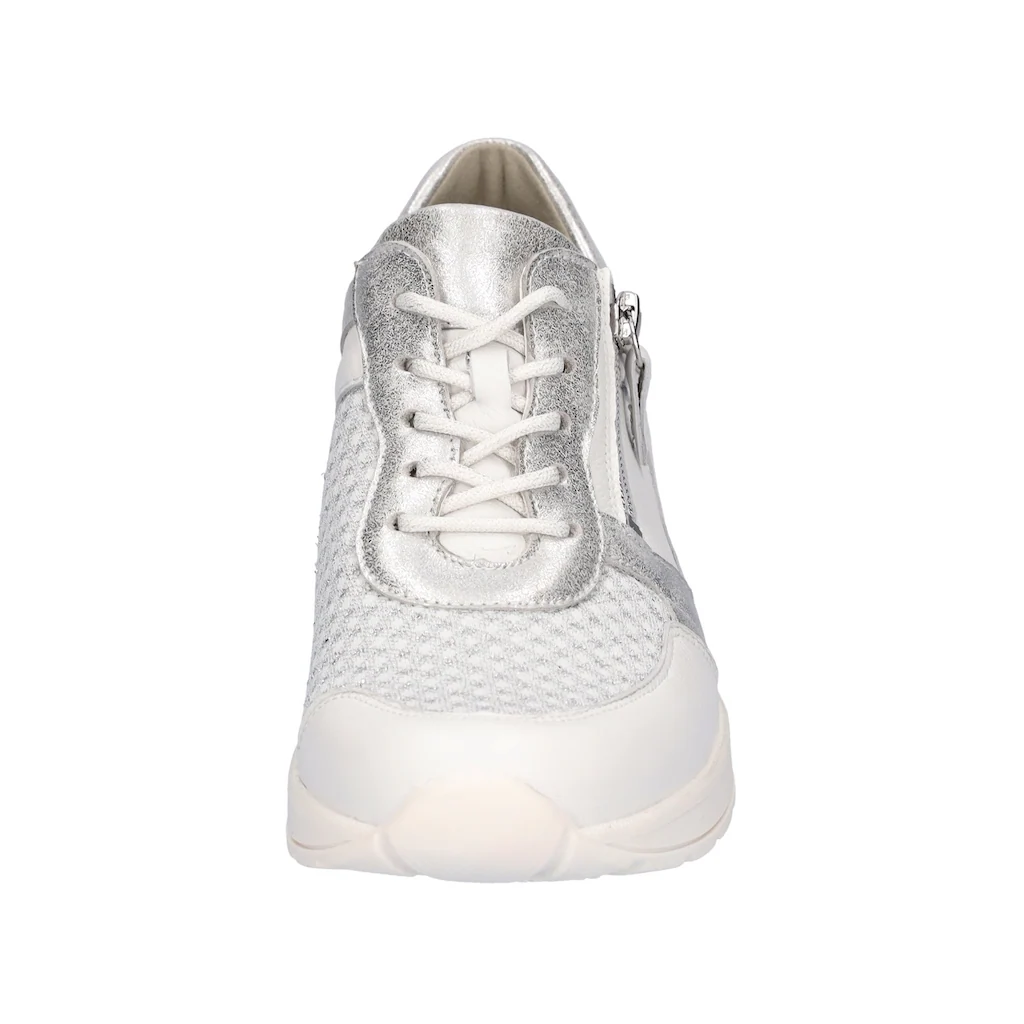 Waldläufer Keilsneaker »H-CLARA« Schnürer Halbschuh Freizeitschuh mit Metallic-Einsatz Online Outlet