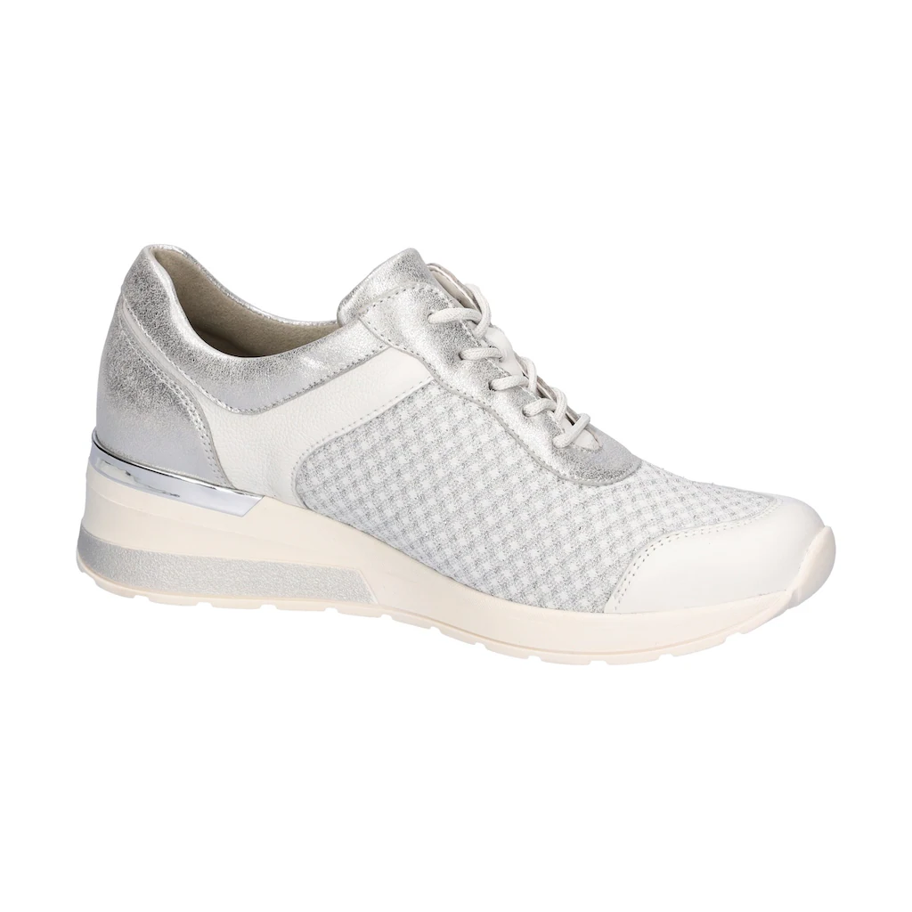 Waldläufer Keilsneaker »H-CLARA« Schnürer Halbschuh Freizeitschuh mit Metallic-Einsatz Online Outlet