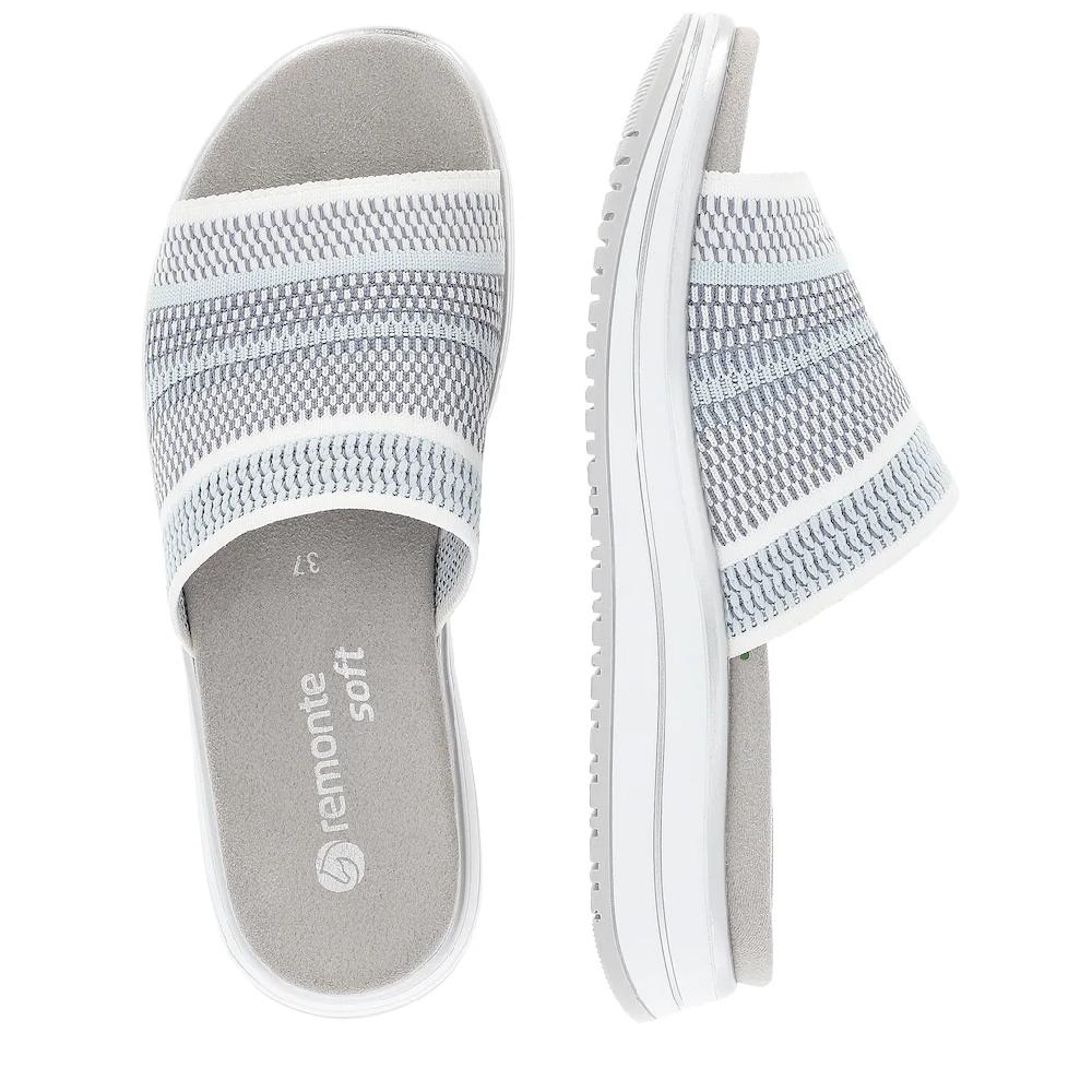 Remonte Pantolette Keilabsatz Sommerschuh Schlappen mit praktischem Gummizug ▷ für Letzte 3 Tage