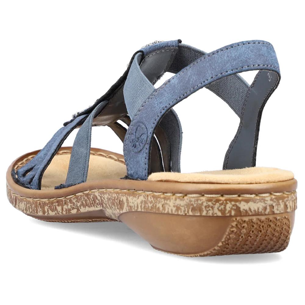 Rieker Riemchensandale Sommerschuh Sandalette Keilabsatz mit Zierperlen besetzt bestellen JETZT KAUFEN