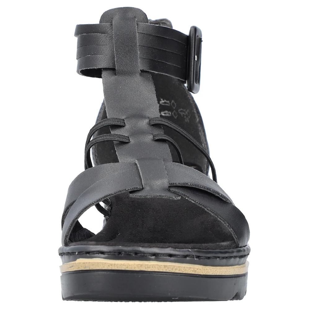 Rieker Keilsandalette Sommerschuh Sandale Keilabsatz mit Klettverschluss-Riemchen kaufen Letzte 2 Tage