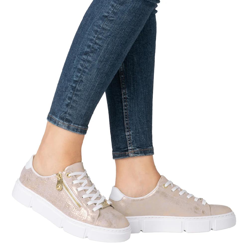 Rieker Plateausneaker Freizeitschuh Halbschuh Schnürschuh mit Reißverschluss kaufen Letzter Tag