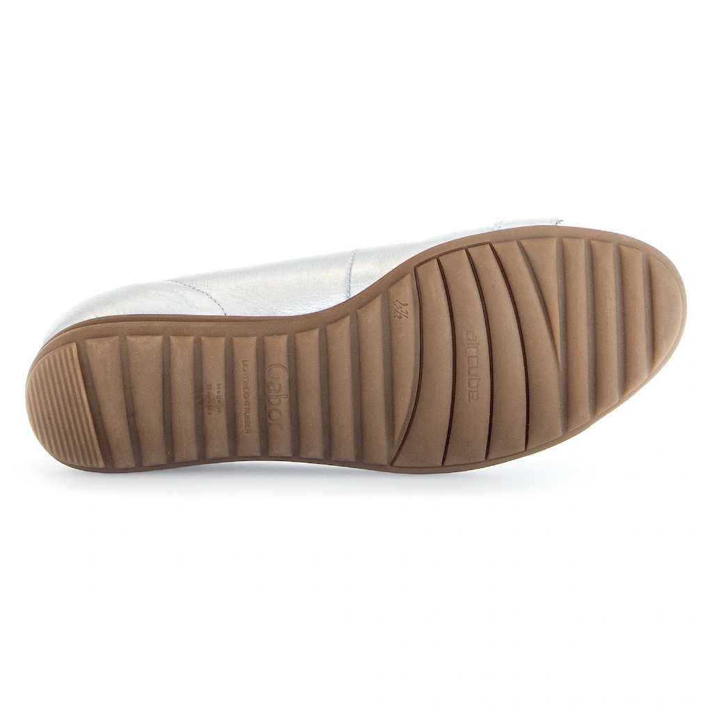 Gabor Ballerina »FLORENZ« Keilabsatz Businessschuh Halbschuh Schlupfschuh mit Zierkette bestellen Begrenztes Angebot