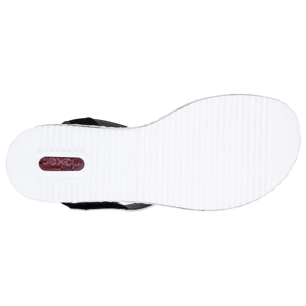 Rieker Riemchensandale Sommerschuh Sandalette Keilabsatz im modernen Look online bestellen Preisnachlass