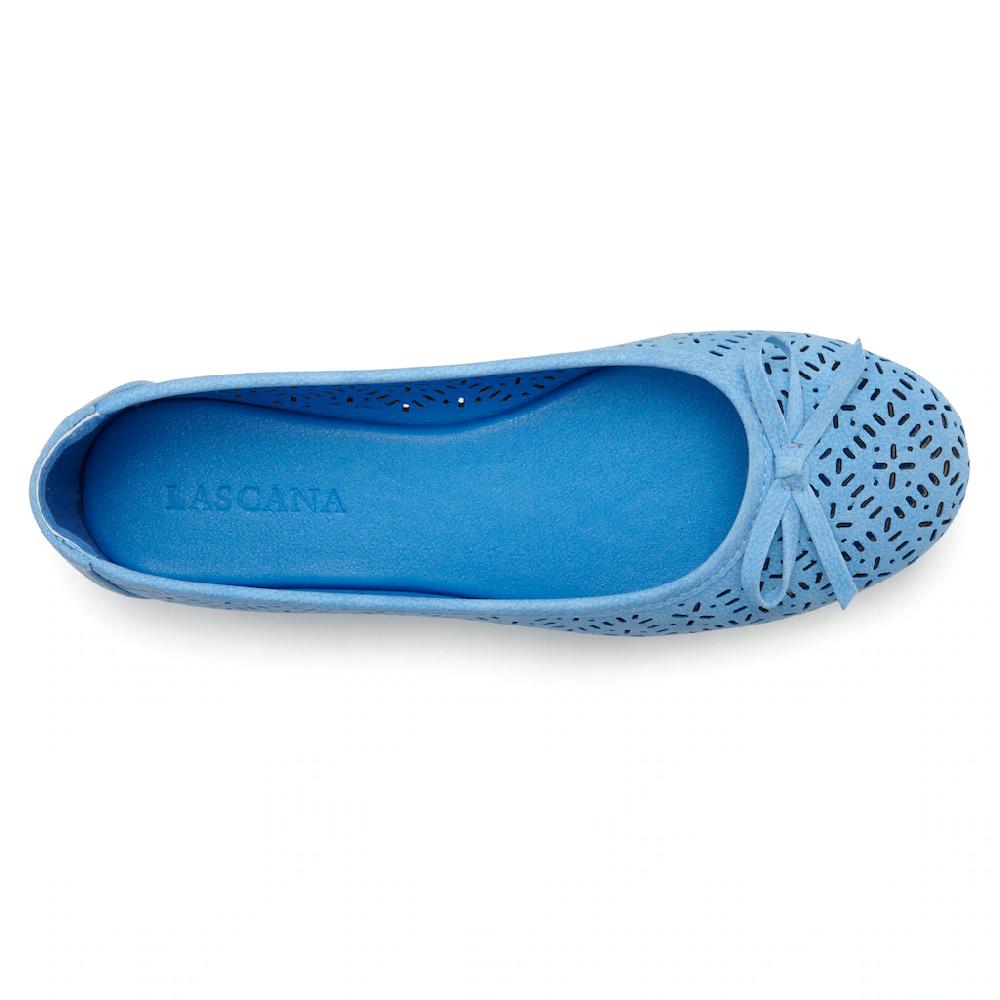 LASCANA Ballerina Freizeitschuh Slipper Halbschuh mit kleinen Cut-Outs VEGAN online bestellen Jubiläumsangebot