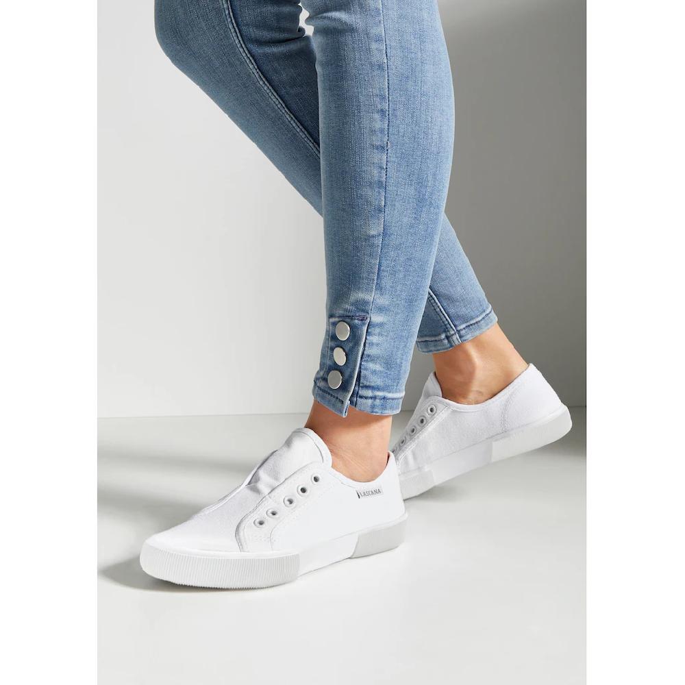 LASCANA Sneaker »Slip-On-Sneaker« Slipper Halbschuh bequem zum Reinschlüpfen Neueste Mode