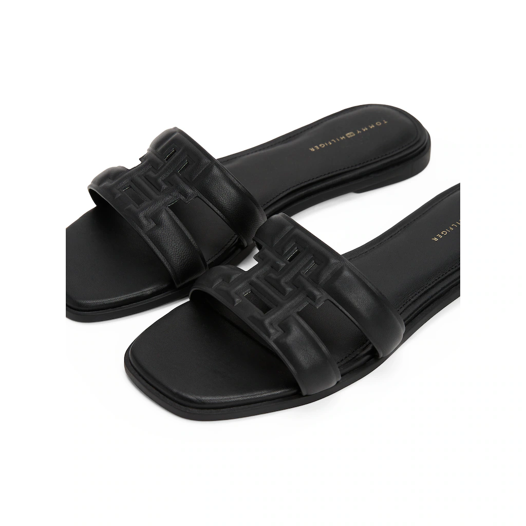 Tommy Hilfiger Pantolette »TH LOGO STRAP MULE« Bequemschuh Sommerschuh Flats mit TH-Logo Bestseller