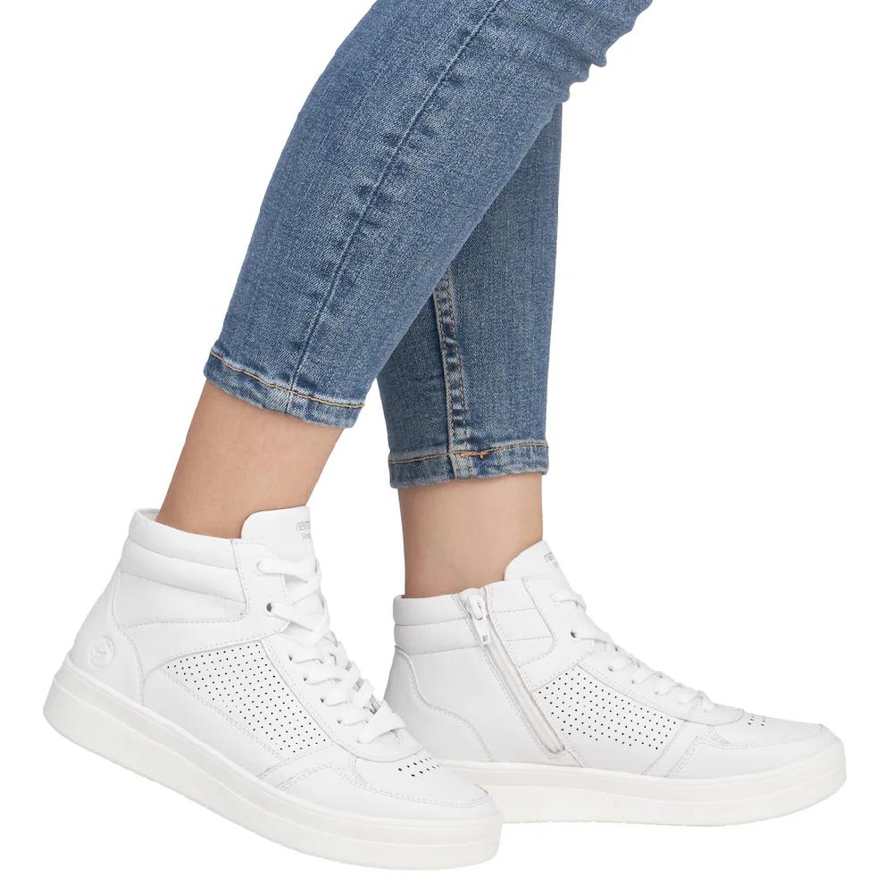 Remonte Plateausneaker Freizeitschuh Schnürschuh High Top-Sneaker mit Kontrastbesatz kaufen Sonderangebote