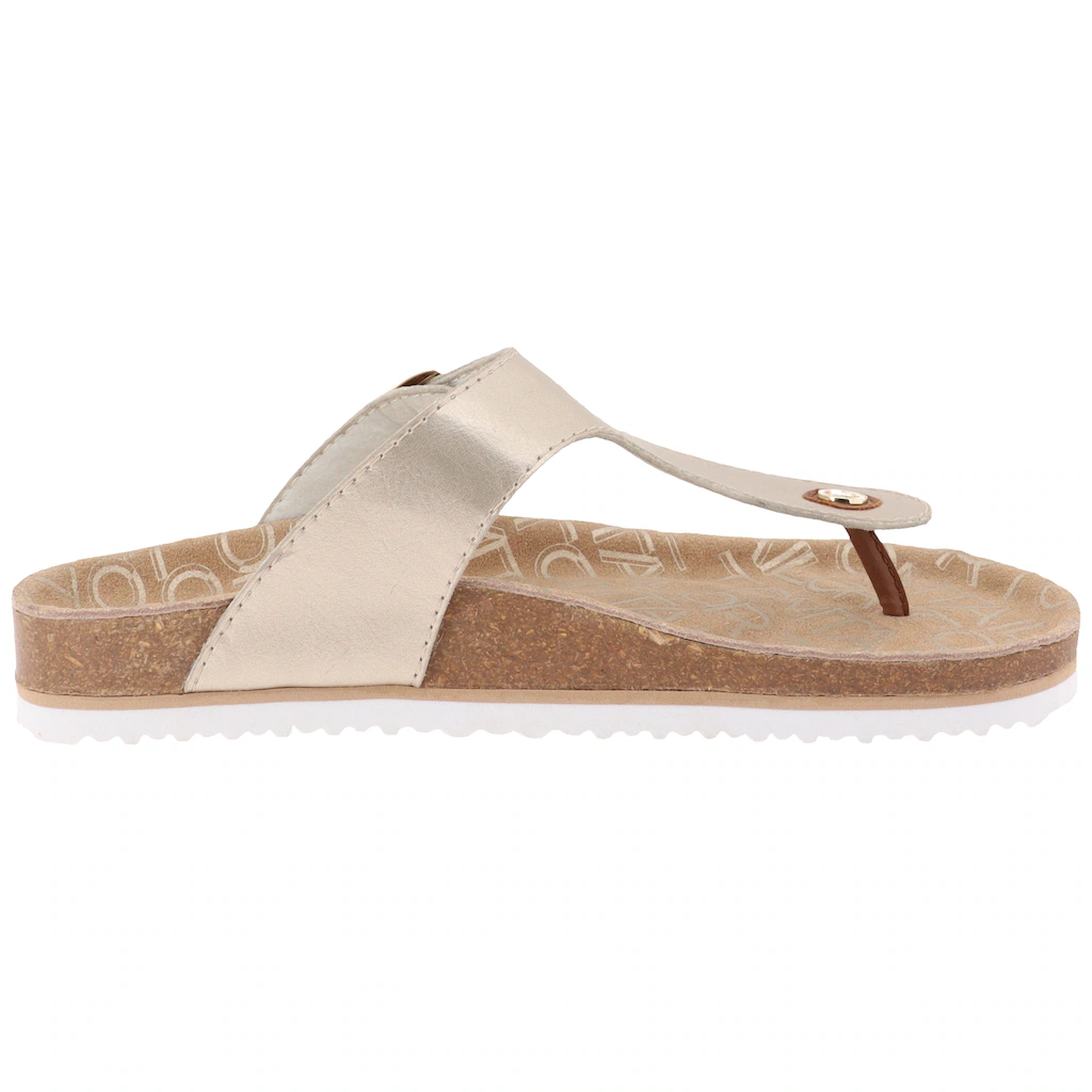 TOM TAILOR Zehentrenner Sommerschuh Schlappen Dianette mit verstellbarer Schnalle ▷ für Nur für heute