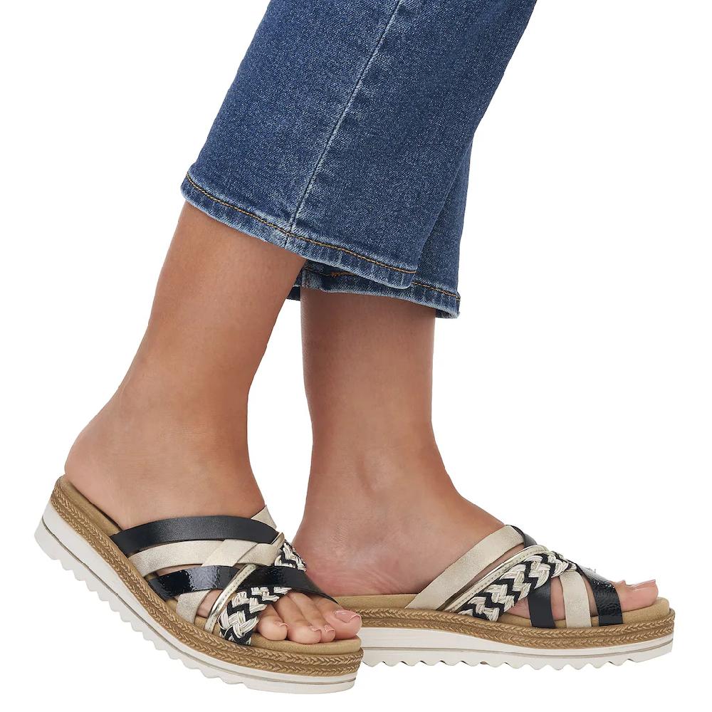 Remonte Keilpantolette Keilabsatz Schlupfschuh Sommerschuh in veganer Verarbeitung online bestellen Rabatte dieses Monats