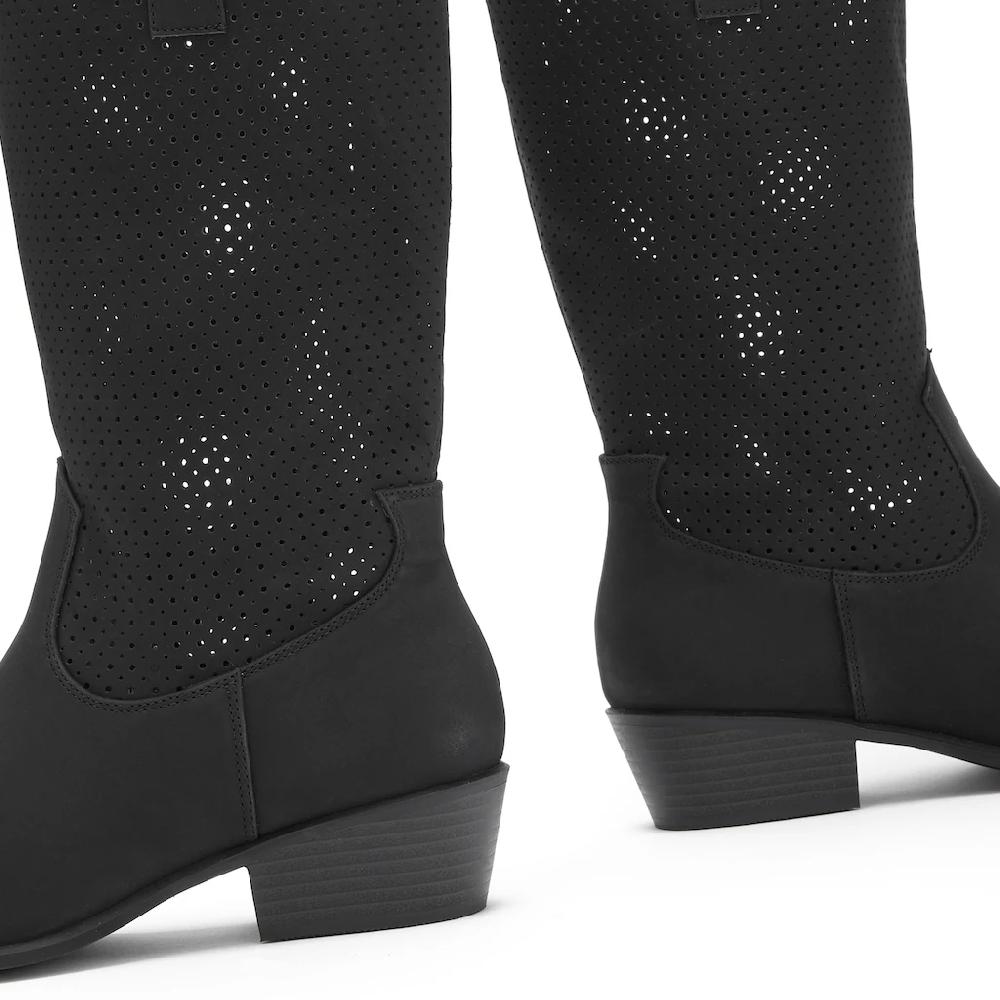 LASCANA Westernstiefel Sommer Boots Ankle Stiefelette Schlupfstiefel Cowboy-Look Cut-Outs kaufen Outlet