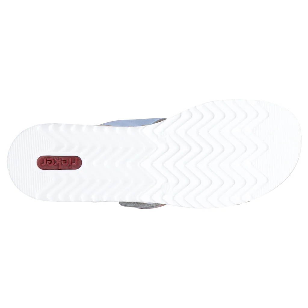 Rieker Pantolette Keilabsatz Sommerschuh Schlappen mit softer Innensohle bestellen Auslauf
