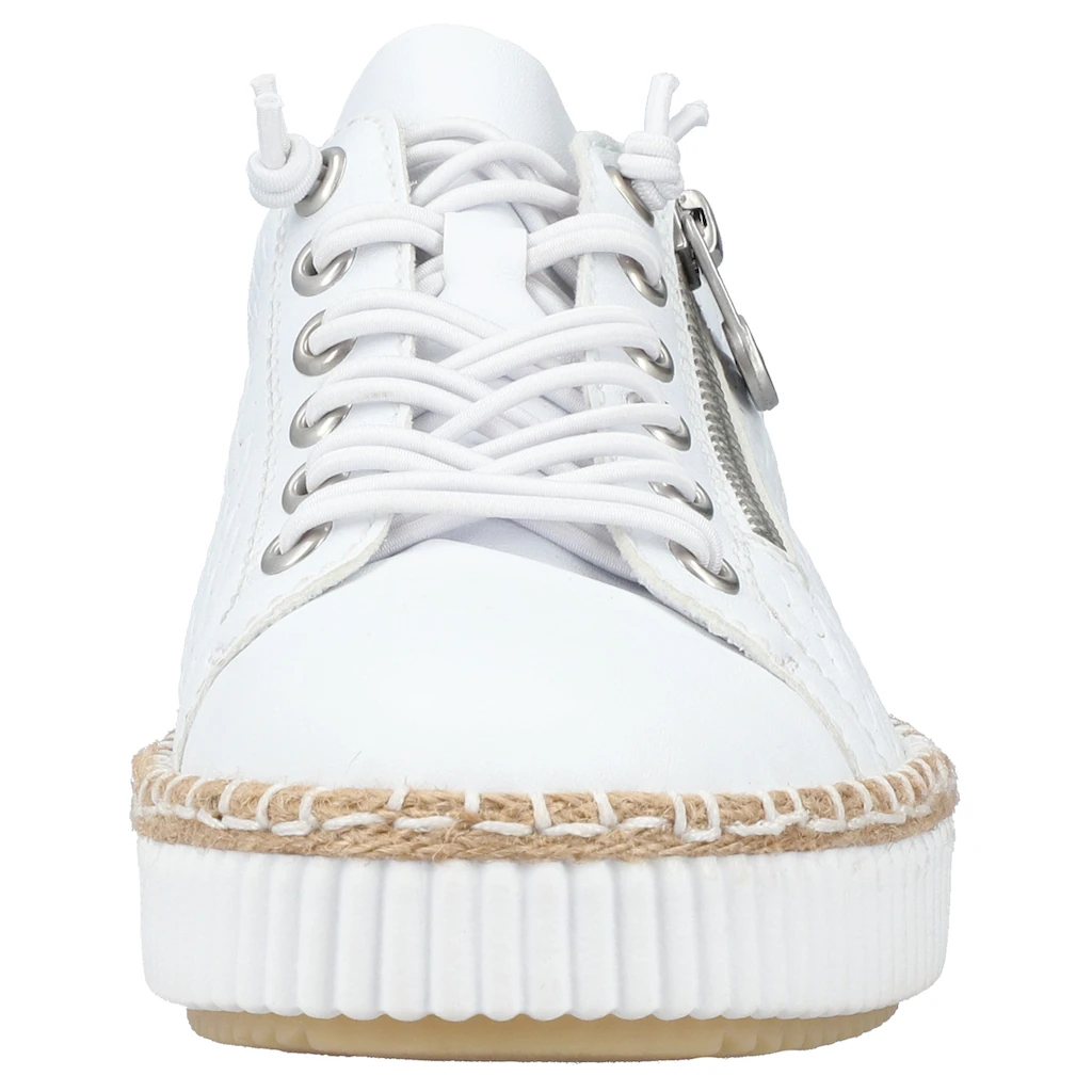 Rieker Sneaker mit modischer Ziernaht Freizeitschuh Halbschuh Schnürschuh bestellen im Angebot