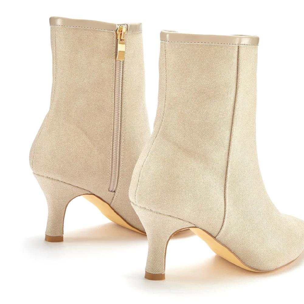 LASCANA Stiefelette High-Heel Ankle Stiefel in Denim-Optik VEGAN kaufen Fabrik Onlineshop