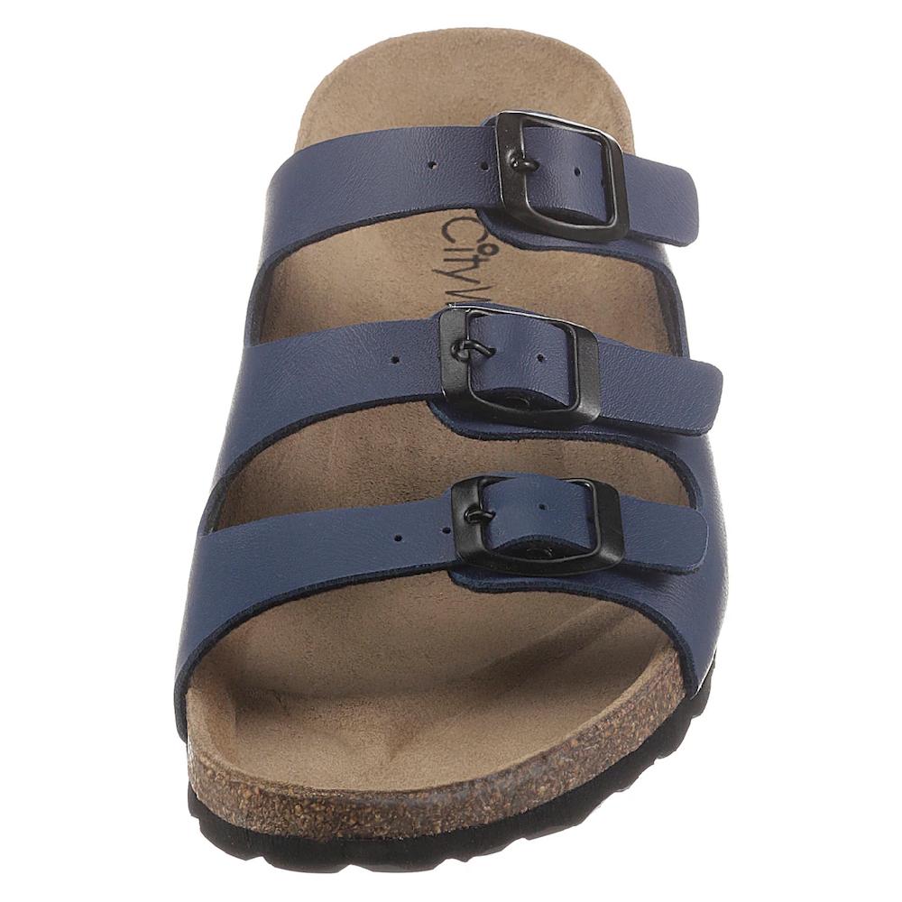 Aniston SHOES Pantolette Gartenschuh Berufsschuh Hausschuh mit Veloursleder-Fußbett Fabrikpreis