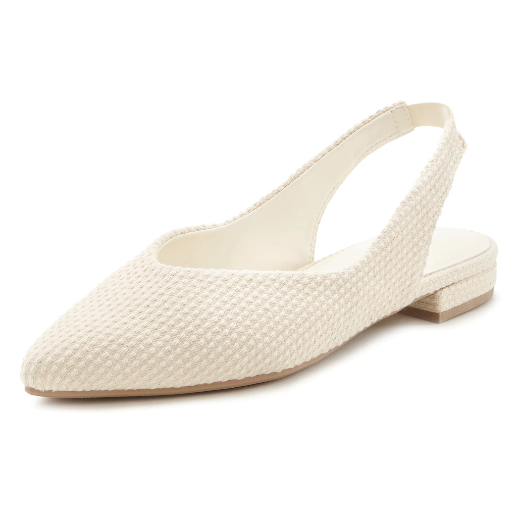 LASCANA Ballerina Sling-Ballerina VEGAN Versandkostenfrei