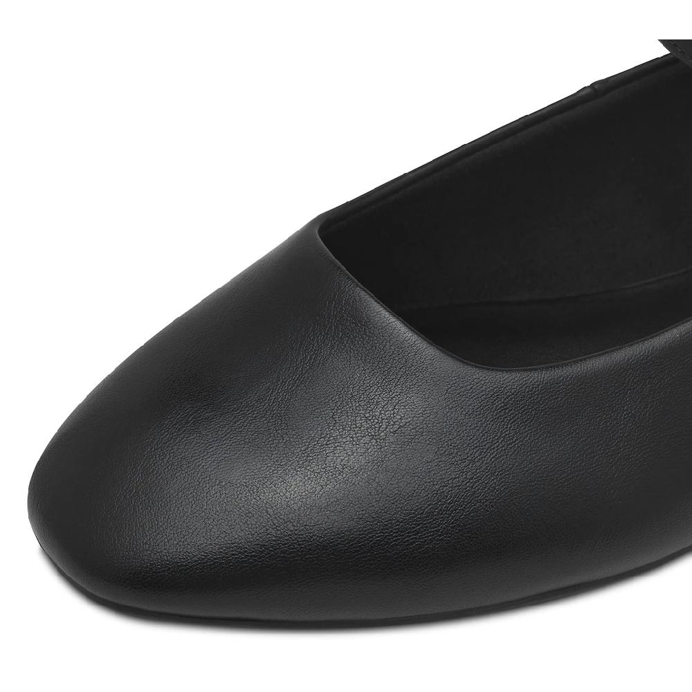 Tamaris Riemchenballerina Blockabsatz Businessschuh Flats in veganer Verarbeitung online kaufen Online Shopping