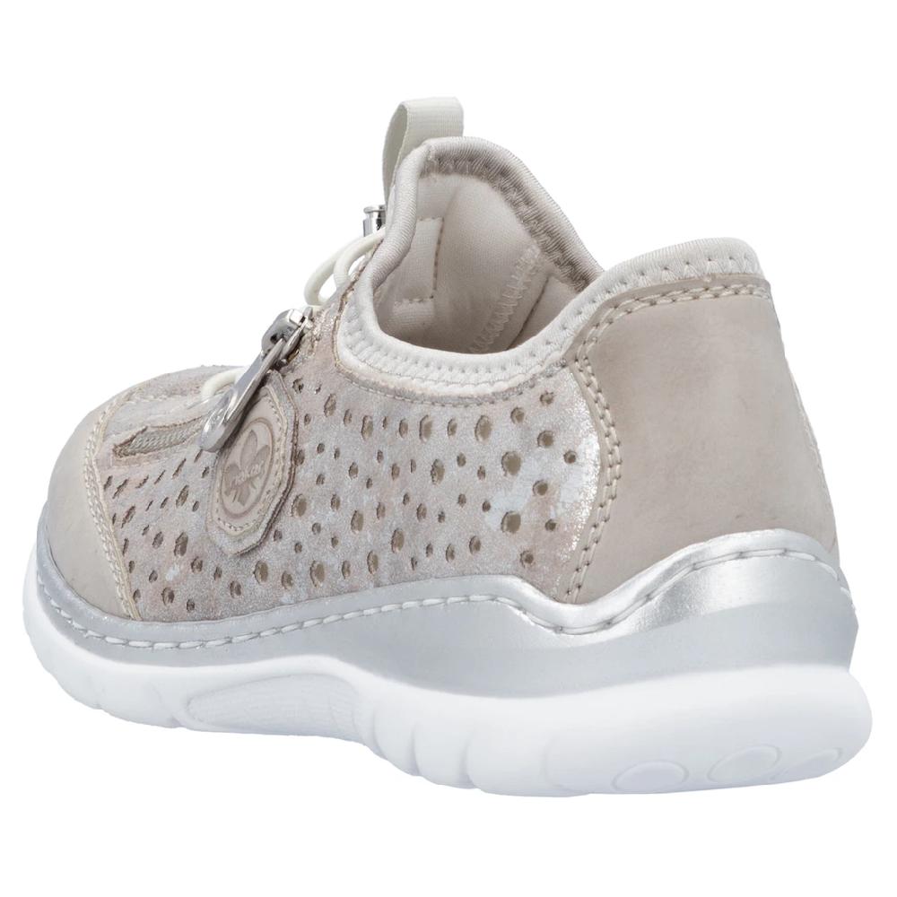 Rieker Slip-On Sneaker Schlupfschuh Freizeitschuh Halbschuh mit Schnellverschluss Valentinstagsangebot