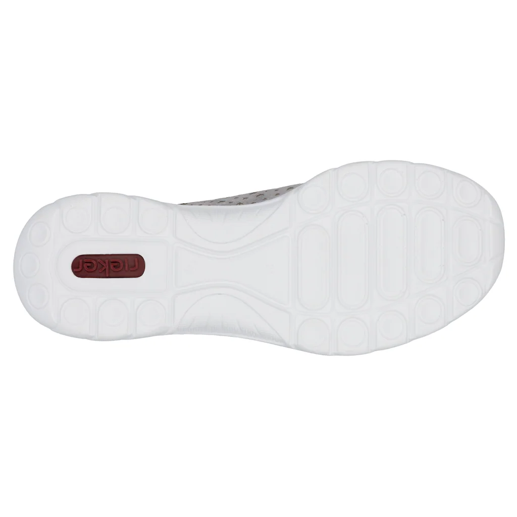Rieker Slip-On Sneaker Schlupfschuh Freizeitschuh Halbschuh mit Schnellverschluss Valentinstagsangebot