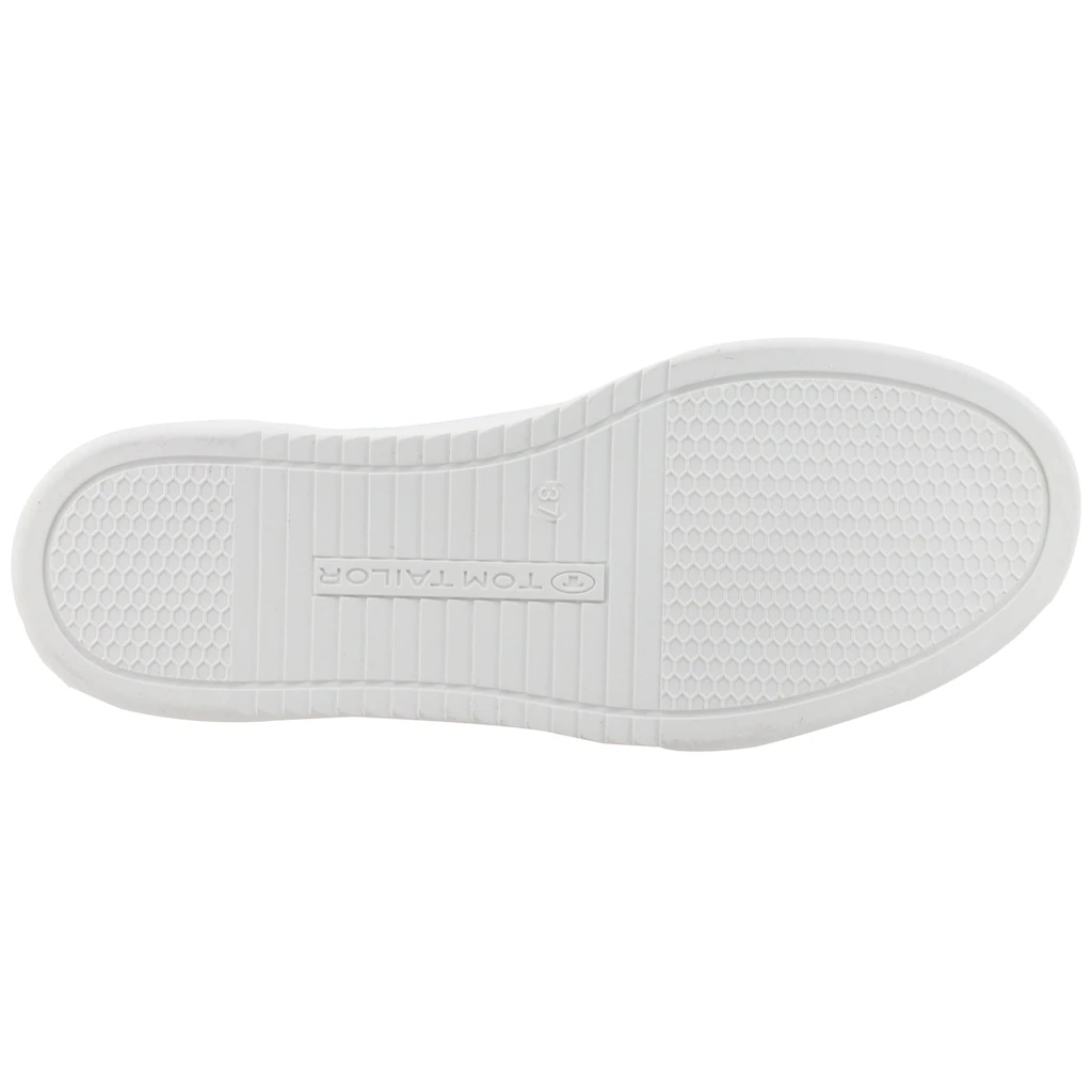 TOM TAILOR Sneaker Freizeitschuh Halbschuh Schnürschuh Kontrastbesatz an der Ferse online kaufen Räumungsverkauf
