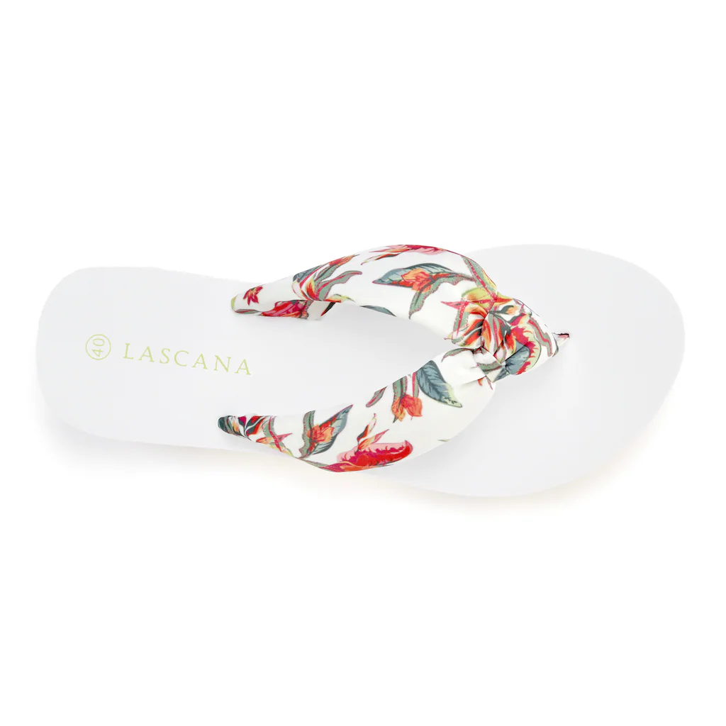 LASCANA Badezehentrenner Sandale Pantolette Badeschuh ultraleicht mit softem Band VEGAN Super Sparpreis