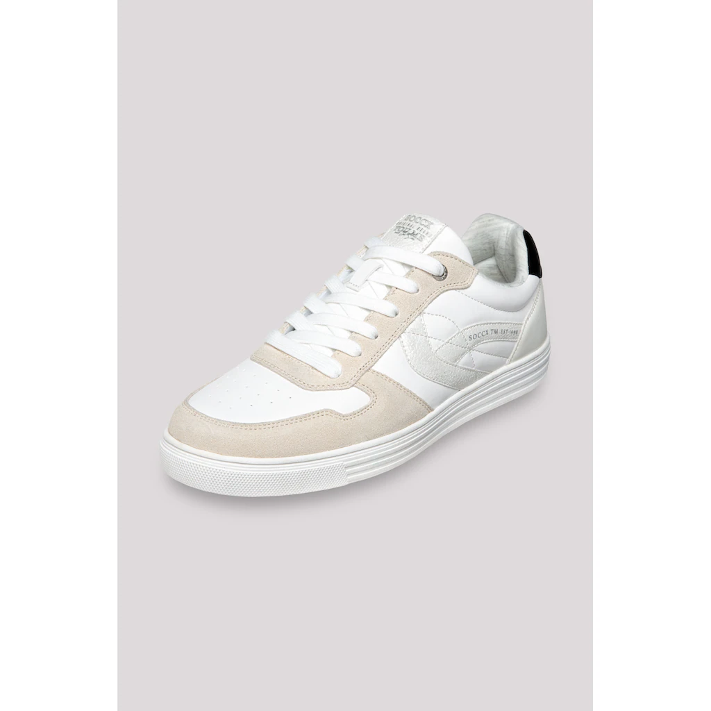 SOCCX Sneaker mit Zehenkappe aus Veloursleder Kostenlose Rückgabe