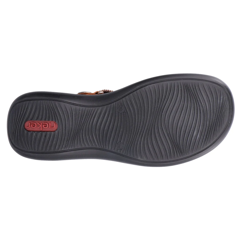 Rieker Clog Sabot Schlupfschuh Schlappen mit kleinem Stretcheinsatz Riesige Rabatte