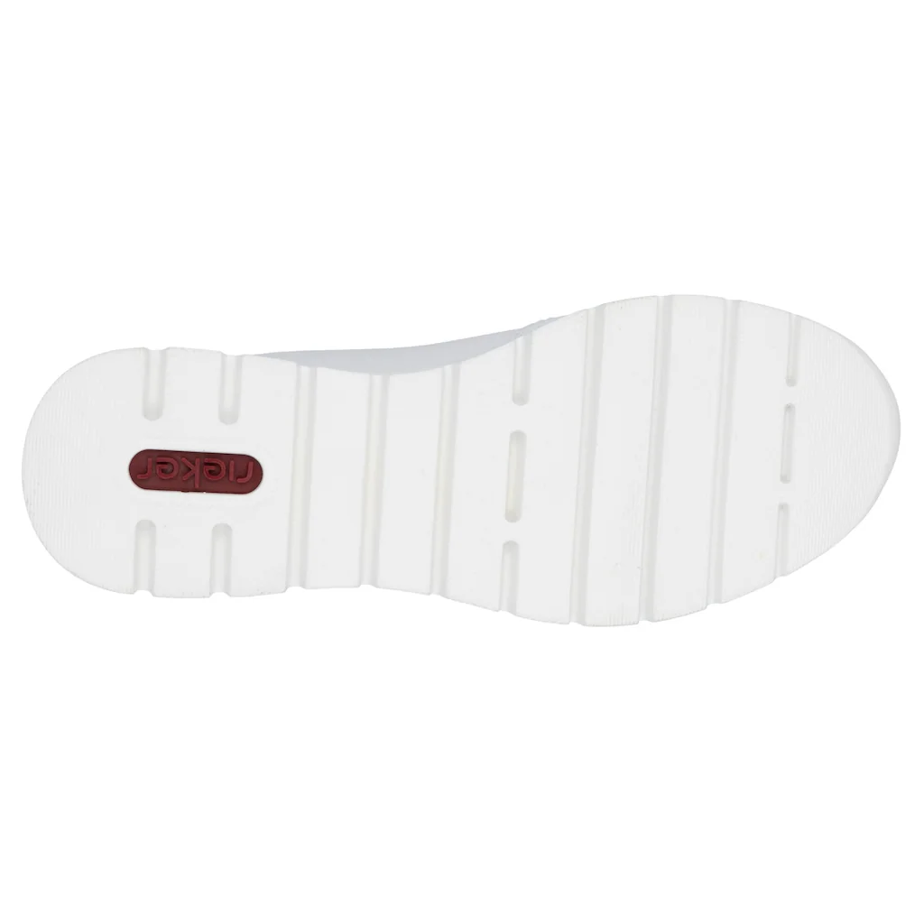 Rieker Keilsneaker Halbschuh Freizeitschuh Schnürschuh Sneaker mit Reißverschluss Fabrik Onlineshop