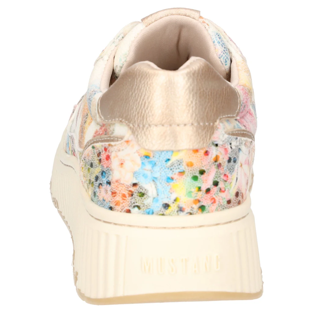 Mustang Shoes Sneaker Pride Sneaker Schnürschuh mit bunten Metallic-Besätzen Rabatt