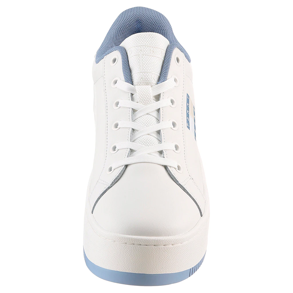 Tommy Jeans Plateausneaker »TJW FLATFORM ESS« Freizeitschuh Halbschuh Schnürschuh mit gepolstertem Schaftrand ▷ für Online Shopping
