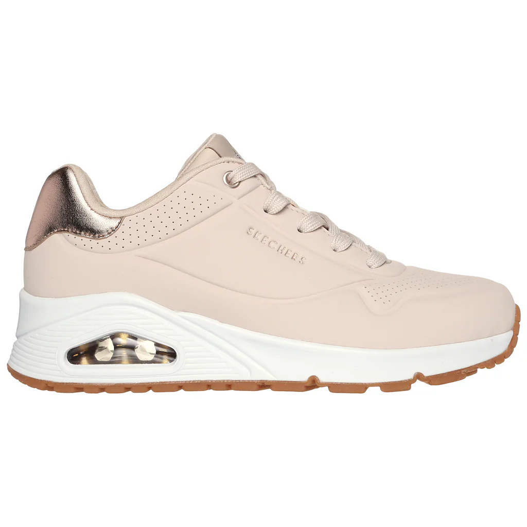 Skechers Sneaker »UNO GOLDEN AIR« Freizeitschuh Halbschuh Schnürschuhmit Metallic-Einsatz kaufen Osterangebot