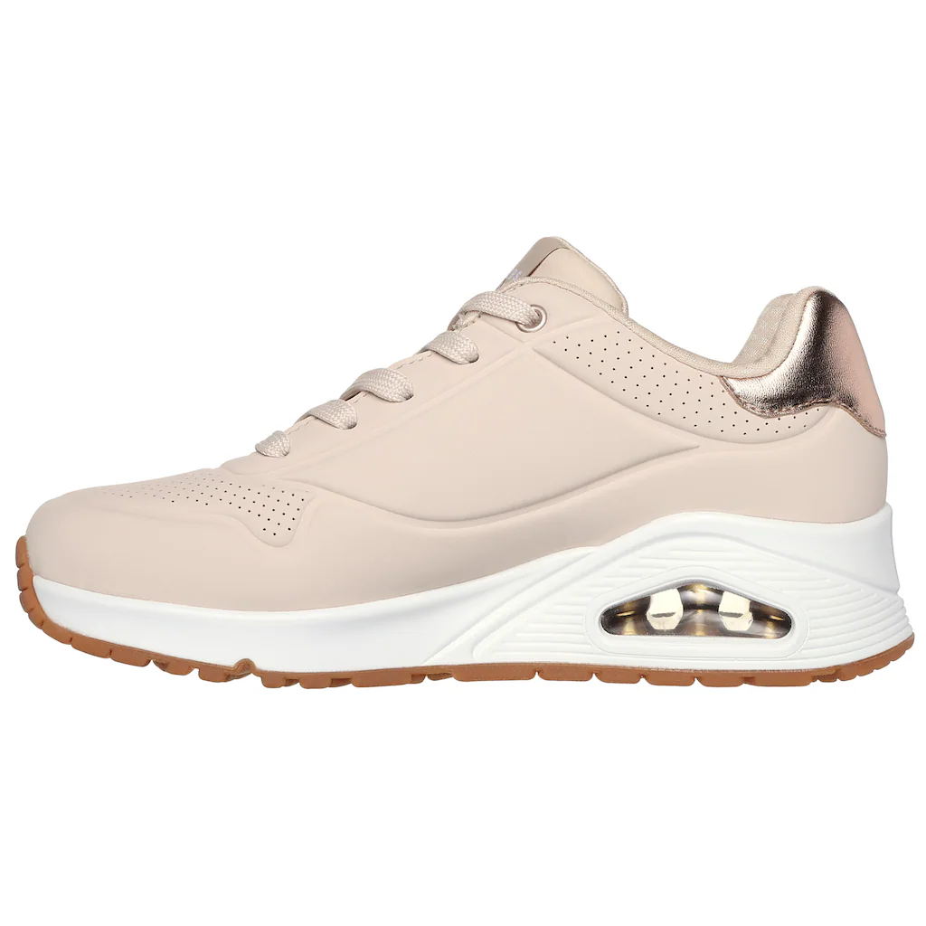 Skechers Sneaker »UNO GOLDEN AIR« Freizeitschuh Halbschuh Schnürschuhmit Metallic-Einsatz kaufen Osterangebot
