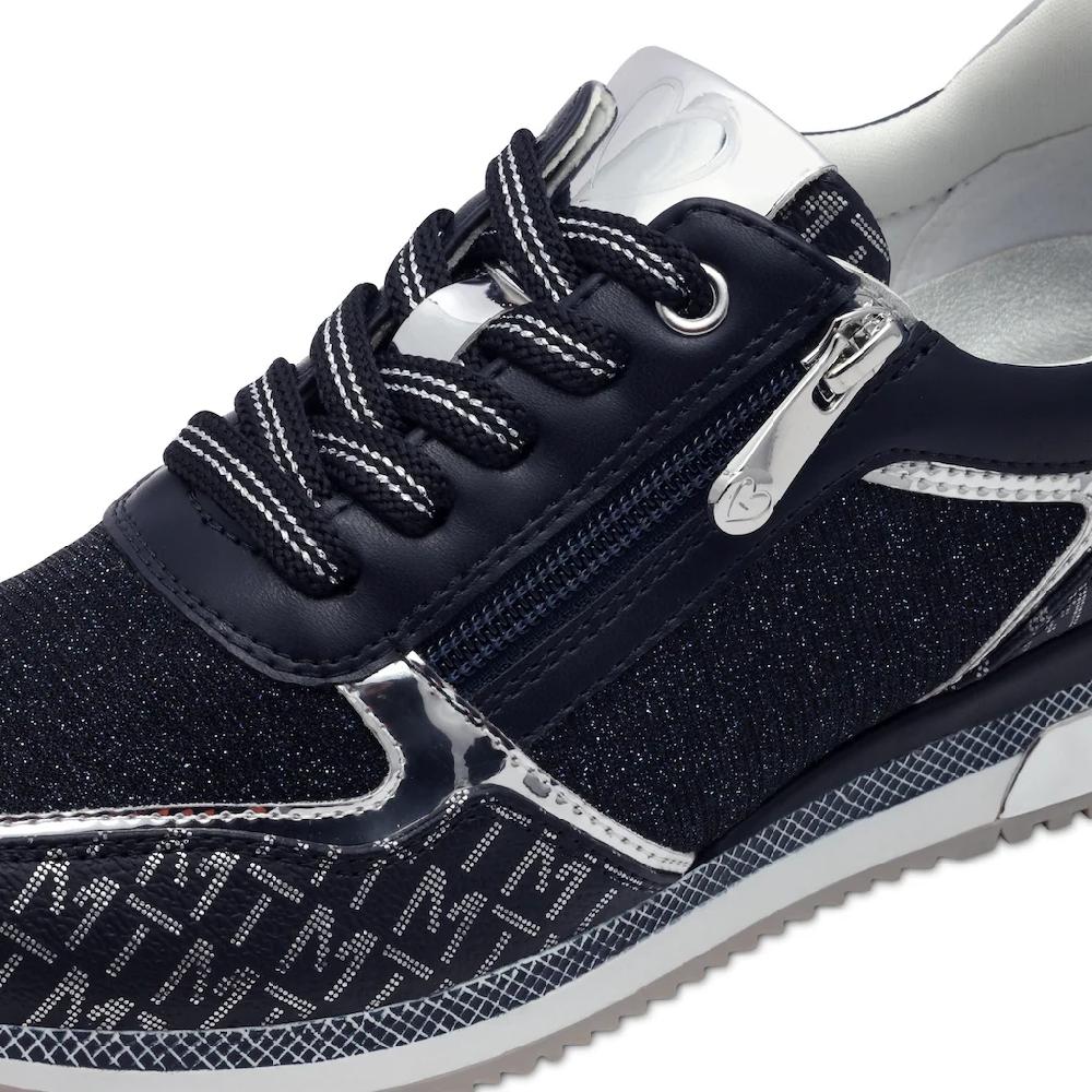 MARCO TOZZI Keilsneaker Freizeitschuh Halbschuh Schnürschuh mit Logoprint kaufen Jubiläumsangebot