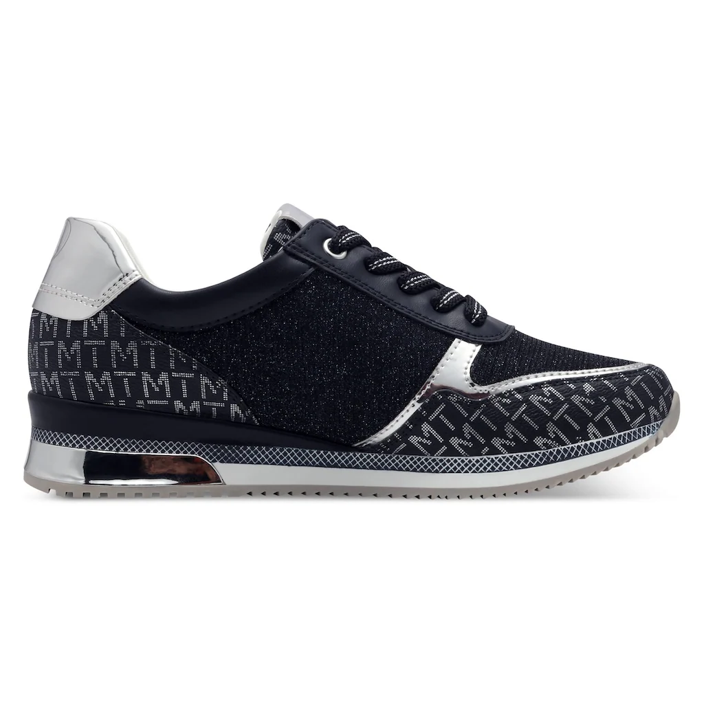 MARCO TOZZI Keilsneaker Freizeitschuh Halbschuh Schnürschuh mit Logoprint kaufen Jubiläumsangebot